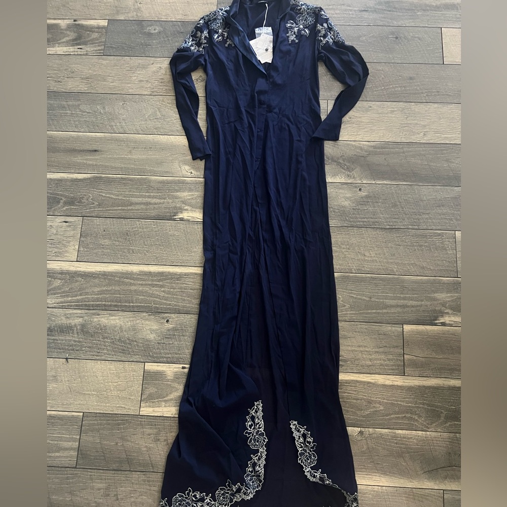 NWT LA PERLA PEONY GEORGETTE ROBE